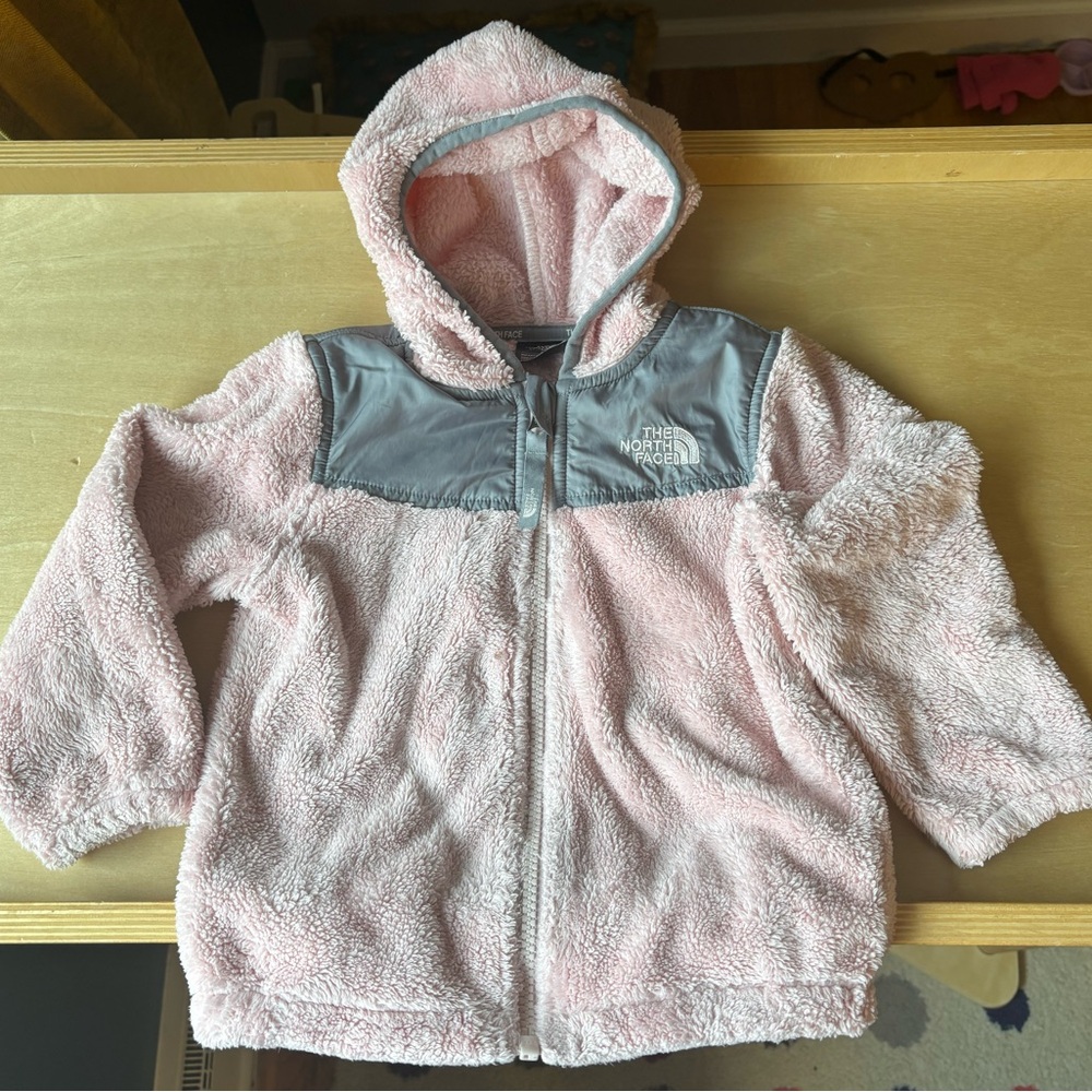 The North Face toddler girls pink fleece 18-24mo